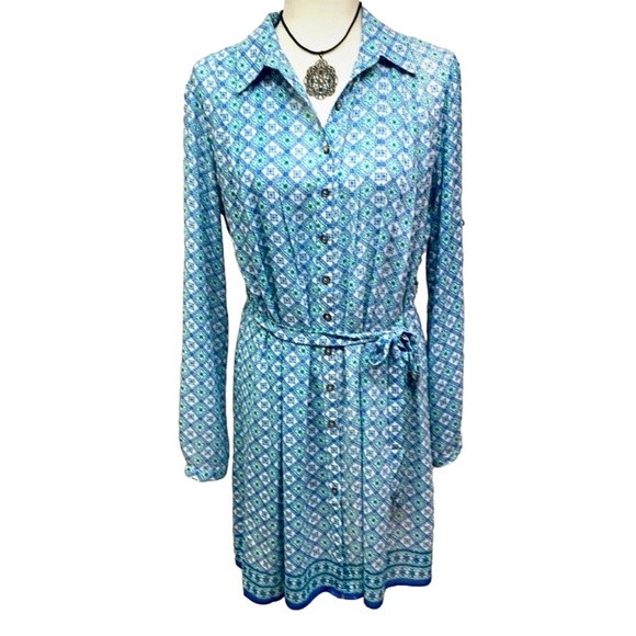 Max Studio Flower Button Shift Dress - Picture 2 of 6